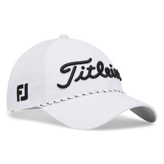 Titleist Tour Breezer heren pet, wit/zwart