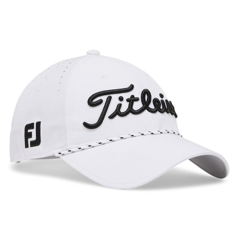 Titleist Tour Breezer heren pet, wit/zwart