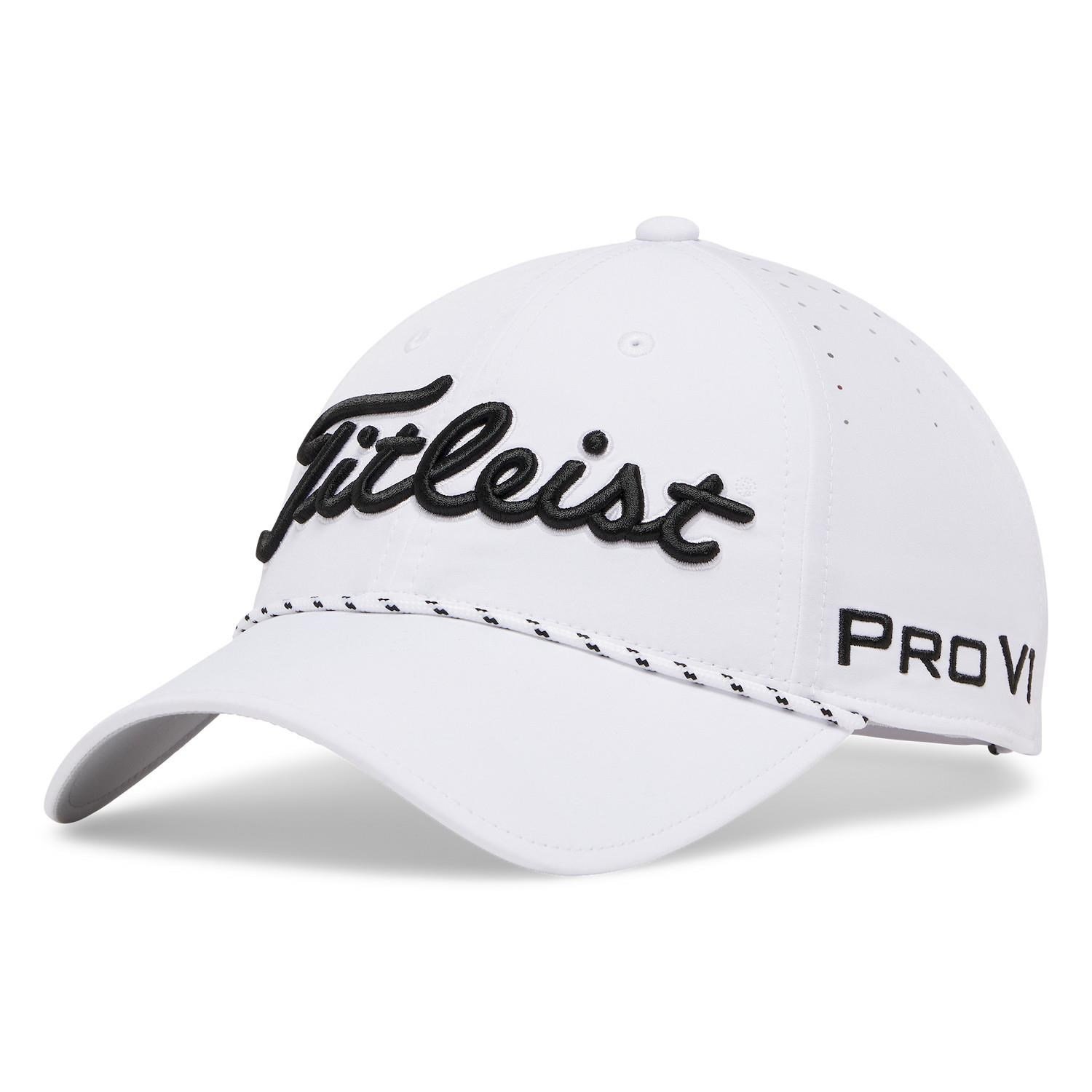 Titleist Tour Breezer heren pet, wit/zwart
