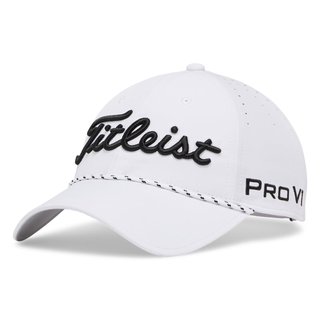 Titleist Tour Breezer heren pet, wit/zwart
