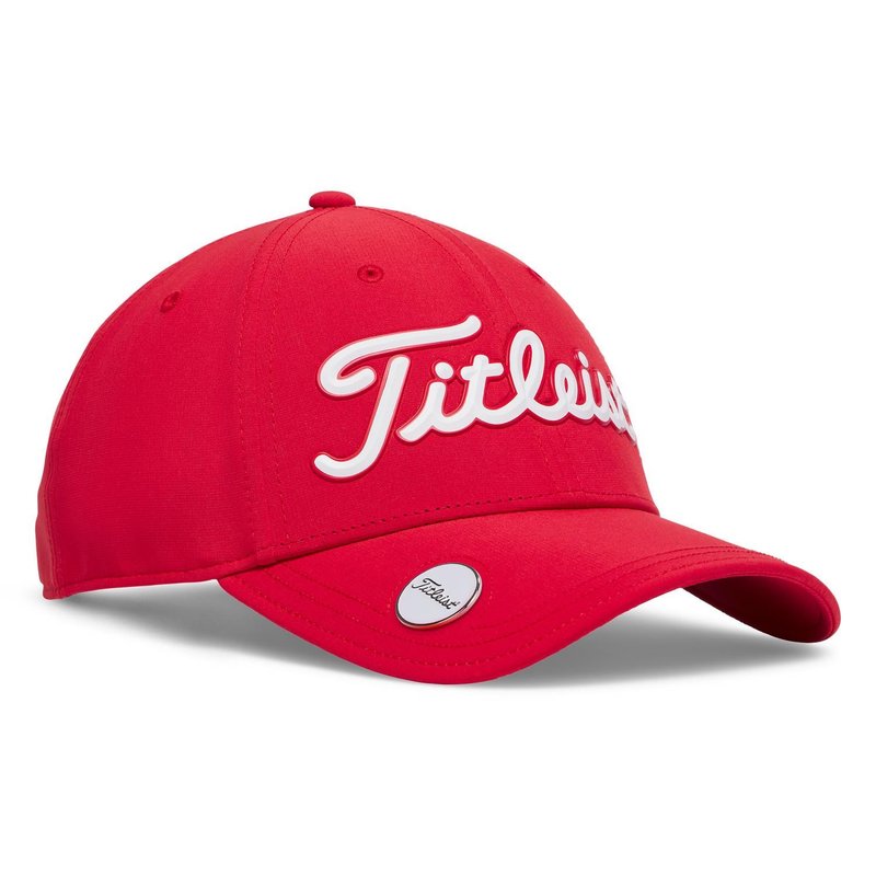 Titleist Players Ball Marker heren pet, rood/wit