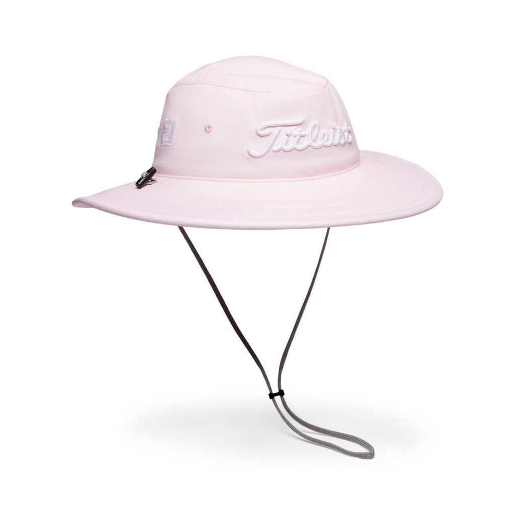 Titleist Tour Aussie heren bucket hat, lichtroze/wit