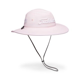 Titleist Tour Aussie heren bucket hat, lichtroze/wit