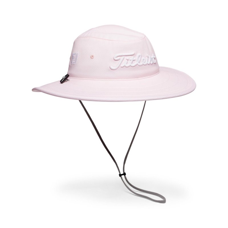 Titleist Tour Aussie heren bucket hat, lichtroze/wit