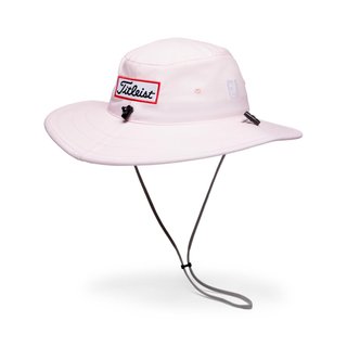 Titleist Tour Aussie heren bucket hat, lichtroze/wit
