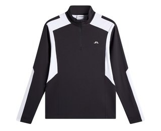 J.Lindeberg Lukas Quarter Zip heren sweatshirt, zwart