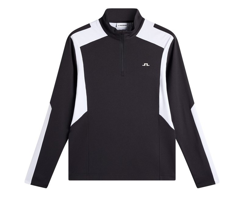 J.Lindeberg Lukas Quarter Zip heren sweatshirt, zwart