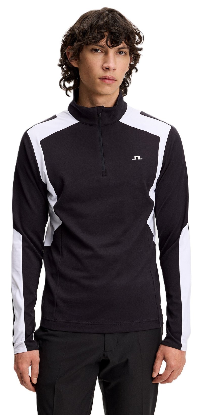 J.Lindeberg Lukas Quarter Zip heren sweatshirt, zwart