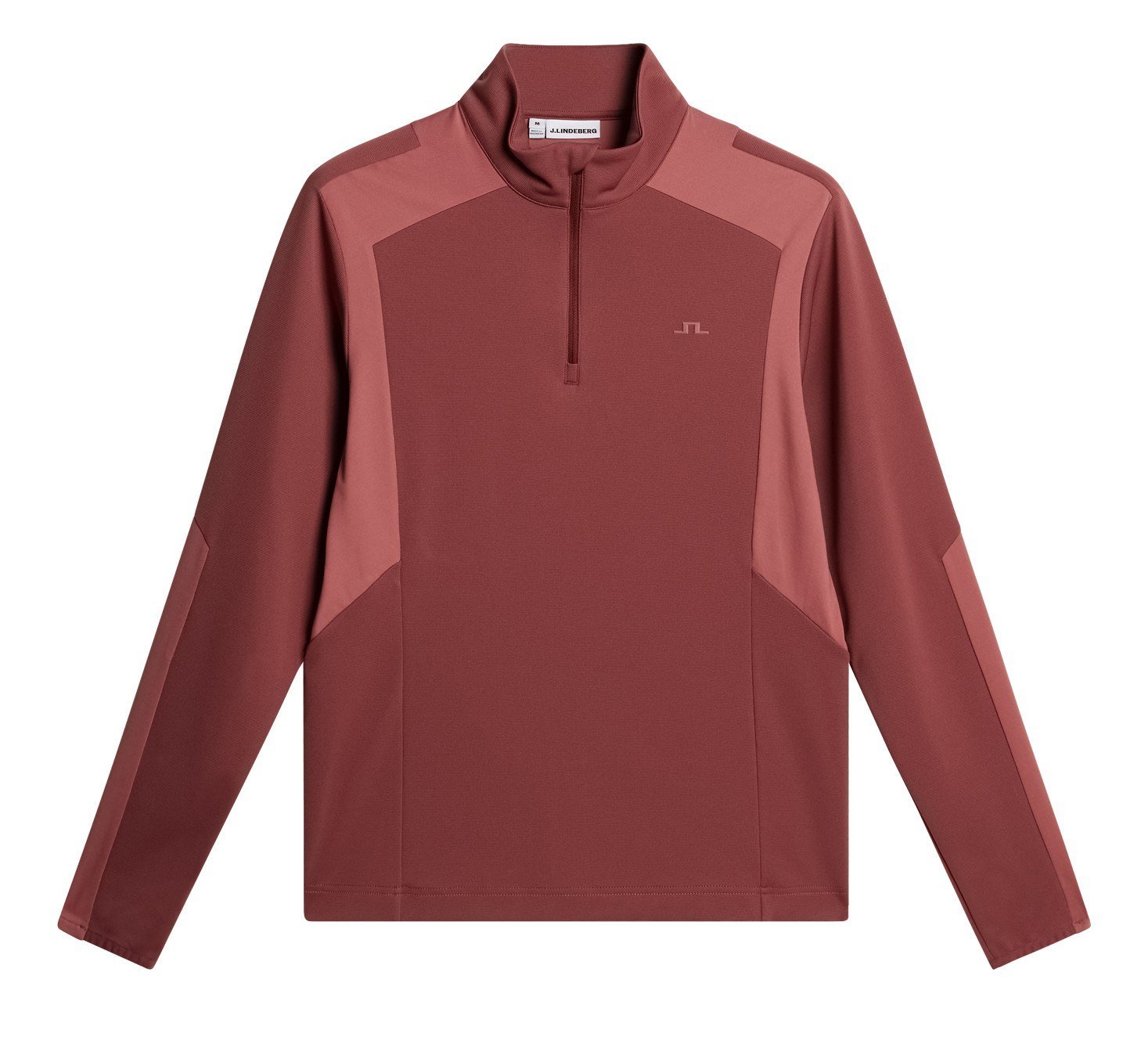 J.Lindeberg Lukas Quarter Zip heren sweatshirt, apple butter