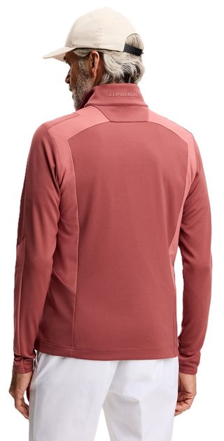 J.Lindeberg Lukas Quarter Zip heren sweatshirt, apple butter