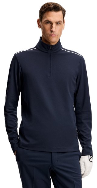 J.Lindeberg Leon Quarter Zip heren sweater, JL Navy