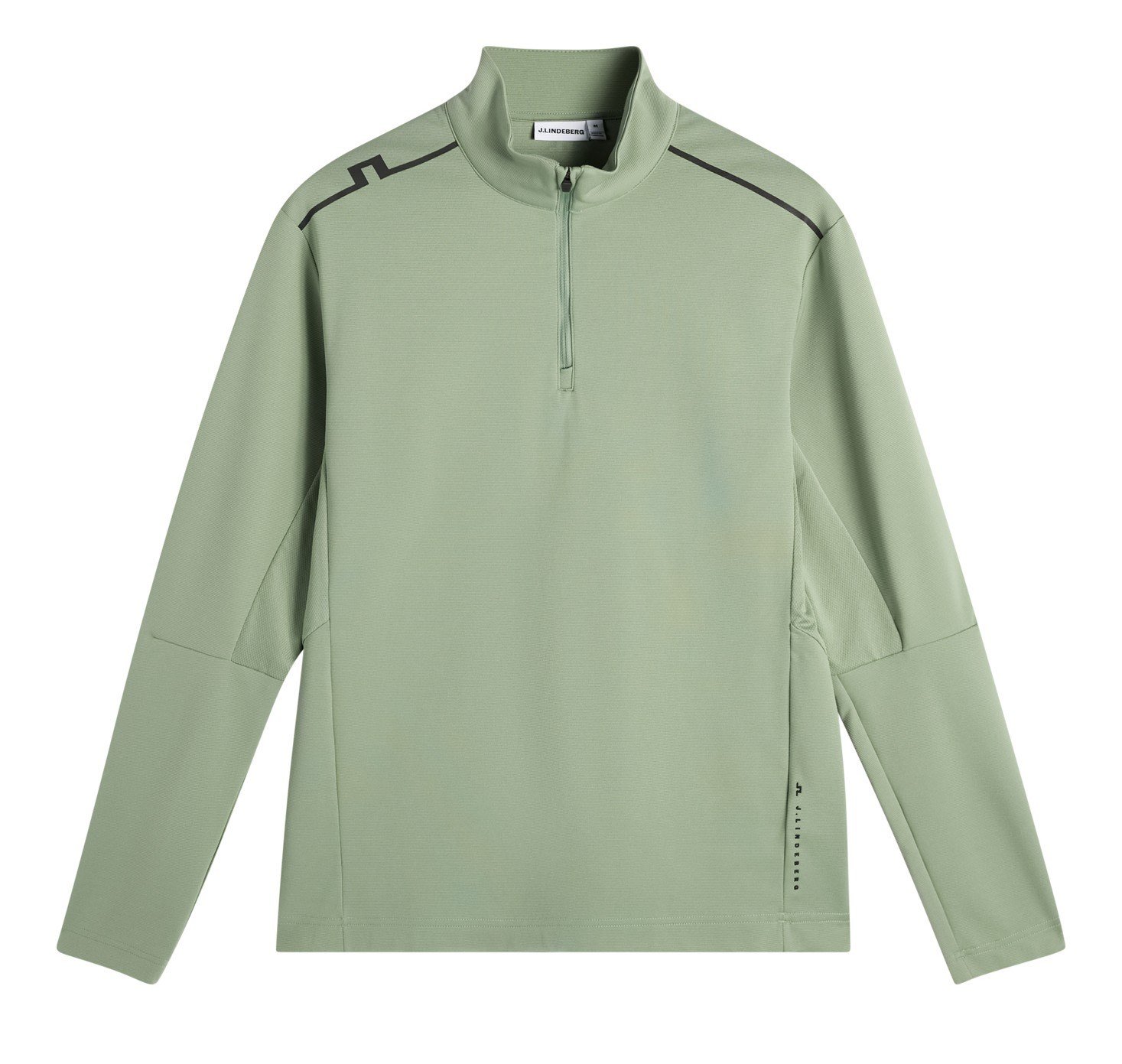 J.Lindeberg Leon Quarter Zip heren sweatshirt, hedge green