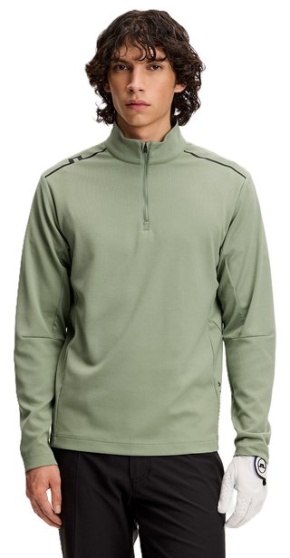 J.Lindeberg Leon Quarter Zip heren sweatshirt, hedge green