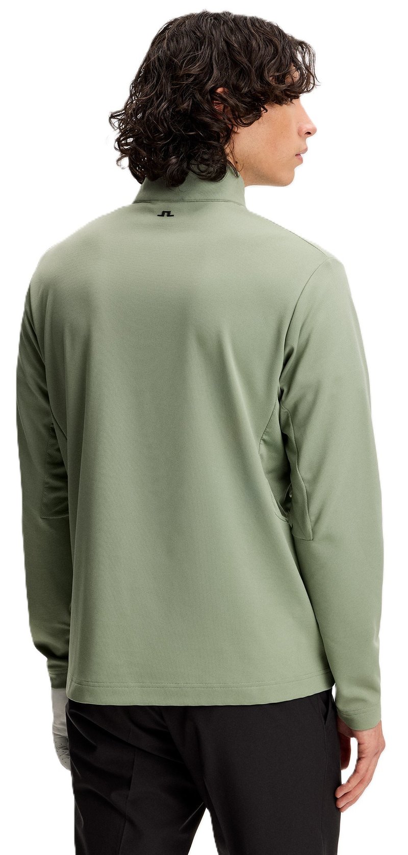 J.Lindeberg Leon Quarter Zip heren sweatshirt, hedge green