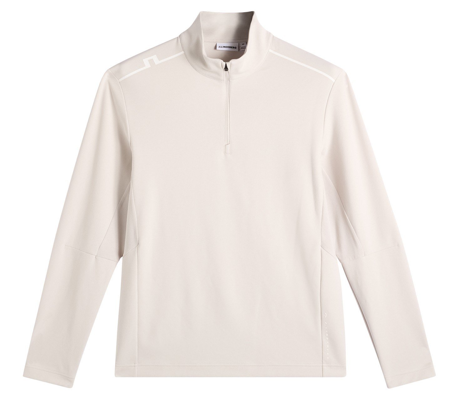 J.Lindeberg Leon Quarter Zip heren sweatshirt, moonbeam