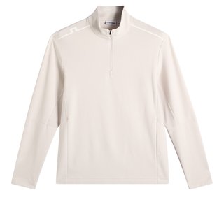 J.Lindeberg Leon Quarter Zip heren sweatshirt, moonbeam