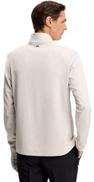 J.Lindeberg Leon Quarter Zip heren sweatshirt, moonbeam