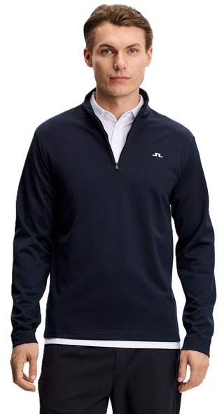 J.Lindeberg Clide Quarter Zip Mid Layer heren sweatshirt, JL Navy