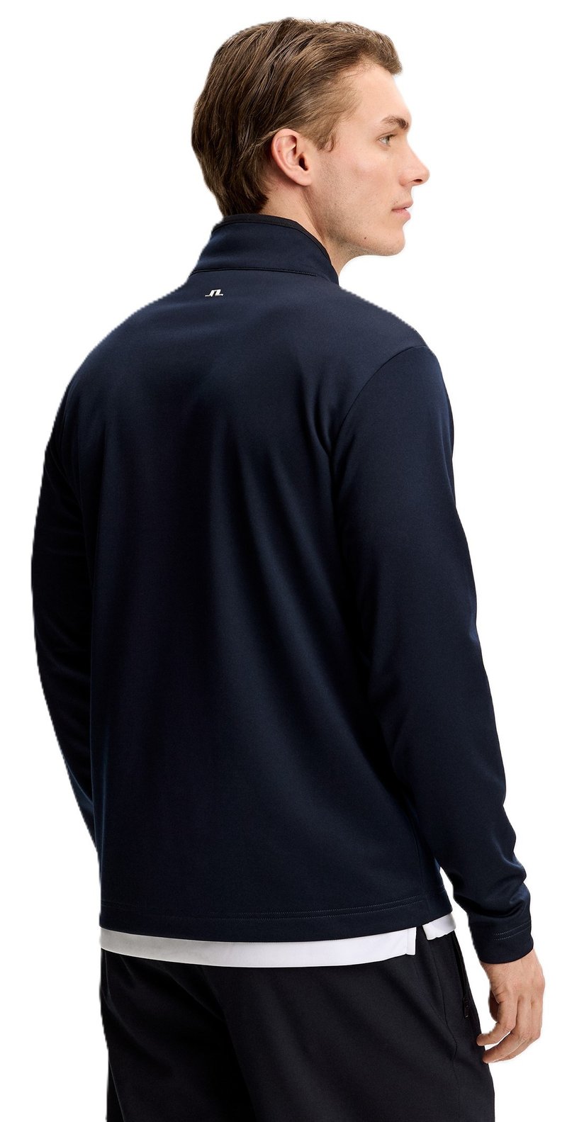 J.Lindeberg Clide Quarter Zip Mid Layer heren sweatshirt, JL Navy