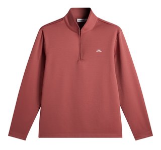 J.Lindeberg Clide Quarter Zip heren sweater, apple butter
