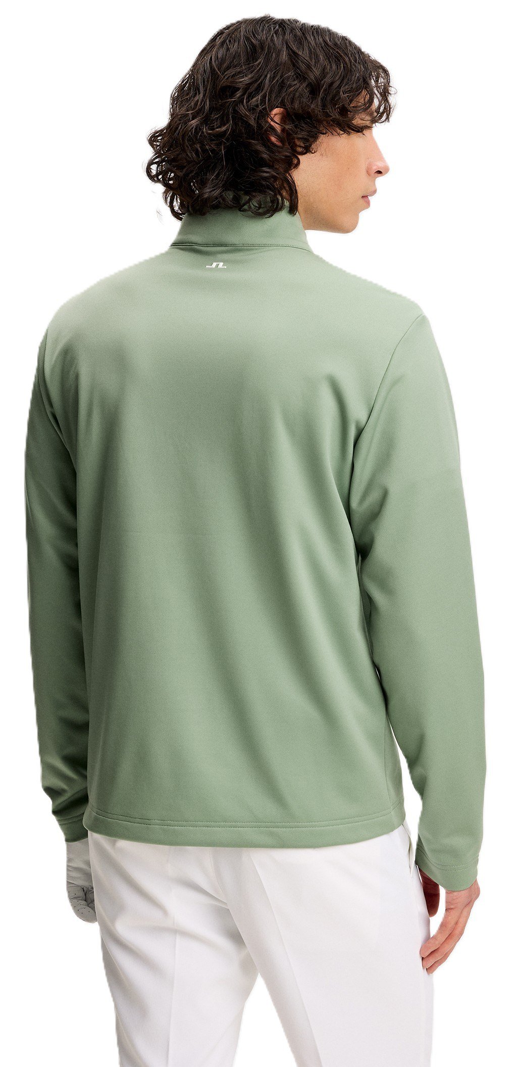 J.Lindeberg Clide Quarter Zip Mid Layer heren sweatshirt, hedge green