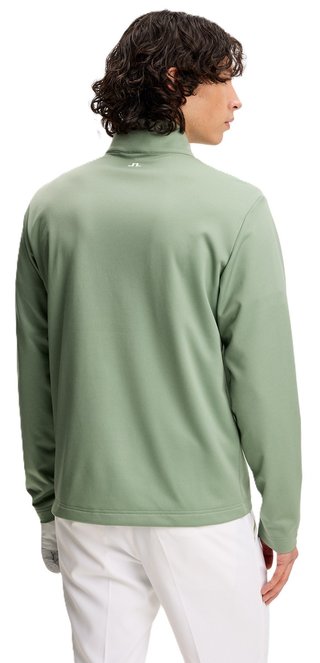 J.Lindeberg Clide Quarter Zip Mid Layer heren sweatshirt, hedge green