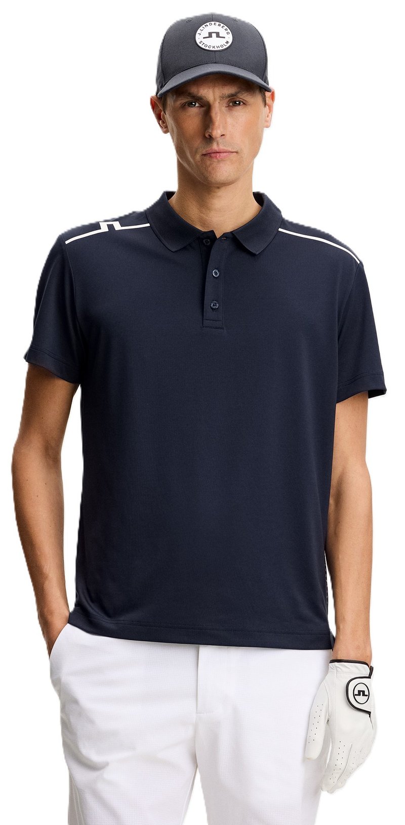 J.Lindeberg Lionel heren polo, JL Navy