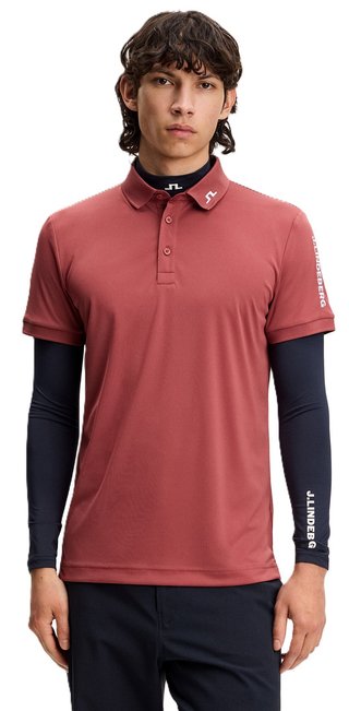 J.Lindeberg Tour Tech Slim Fit heren polo, apple butter