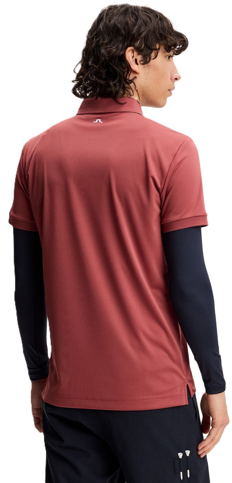 J.Lindeberg Tour Tech Slim Fit heren polo, apple butter