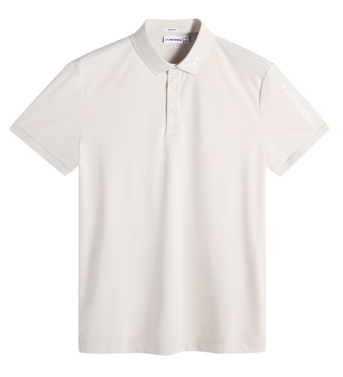 J.Lindeberg Tour Tech Slim Fit heren polo, moonbeam