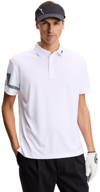 J.Lindeberg Heath heren polo, wit