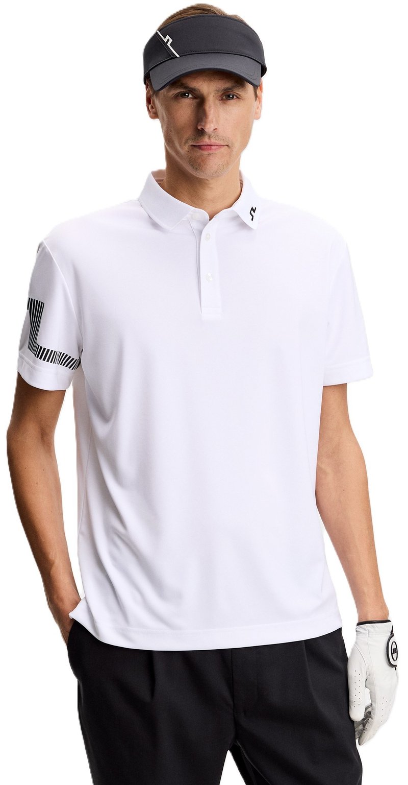 J.Lindeberg Heath heren polo, wit