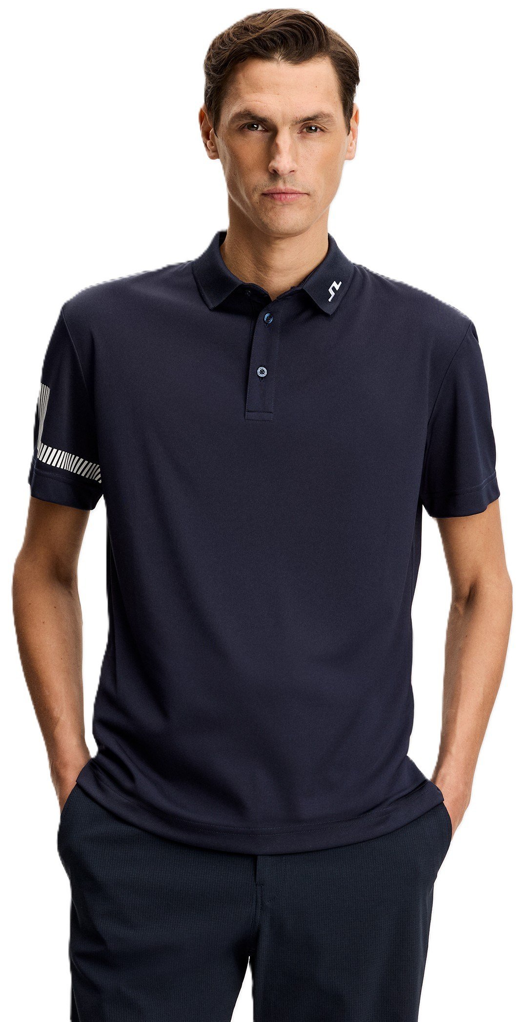 J.Lindeberg Heath heren polo, JL Navy
