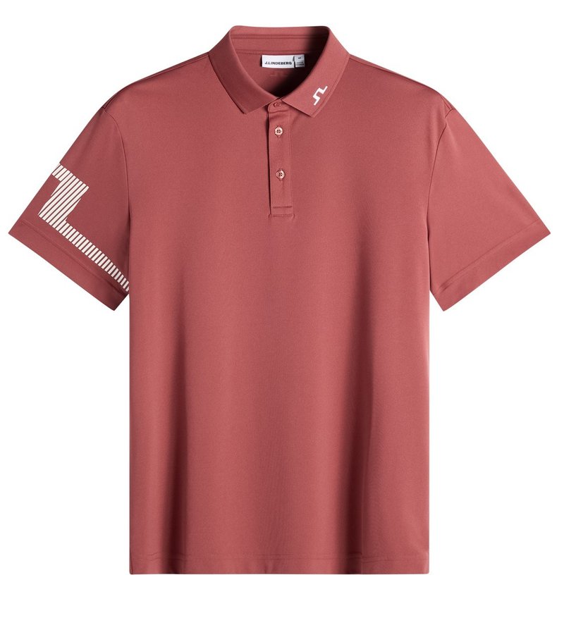 J.Lindeberg Heath heren polo, apple butter