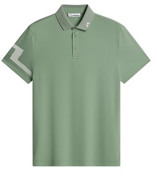 J.Lindeberg Heath heren polo, hedge green