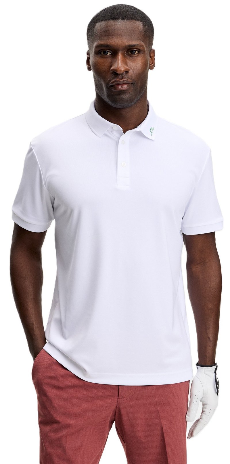 J.Lindeberg KV Print heren polo, paradise hedge green