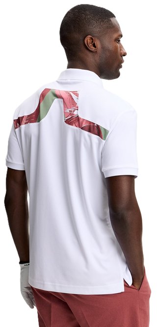 J.Lindeberg KV Print heren polo, paradise hedge green
