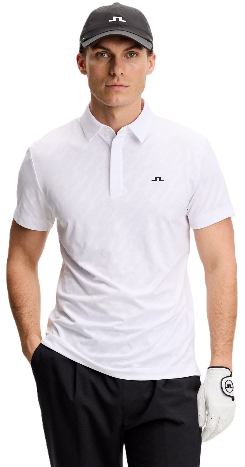 J.Lindeberg Wilhelm heren polo, wit