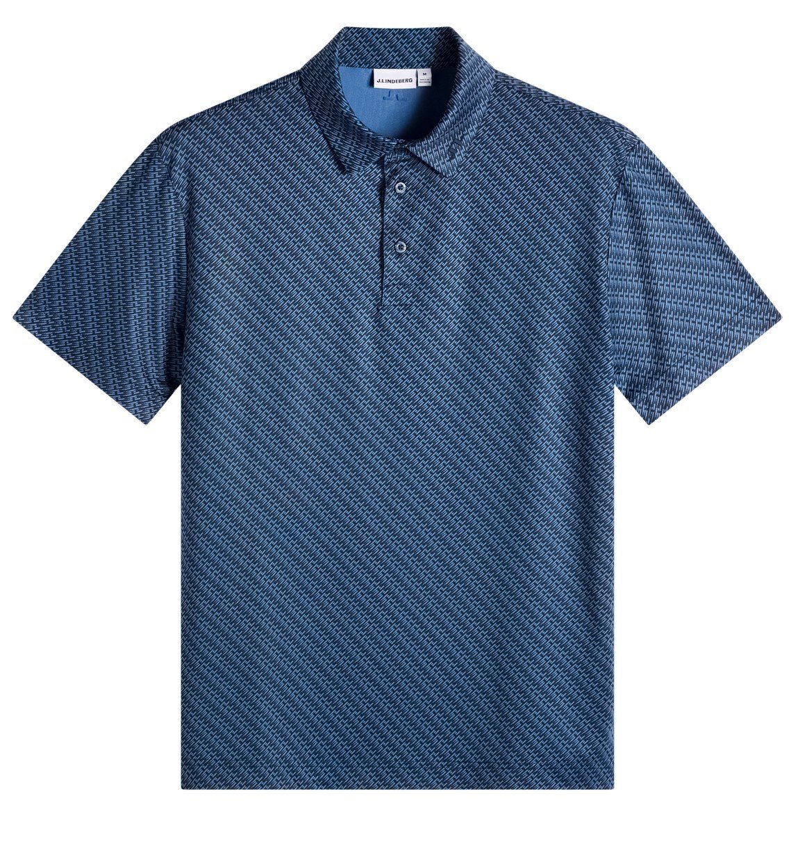J.Lindeberg Tod Print heren polo, flight bridge navy