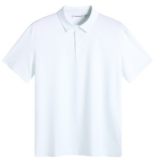 J.Lindeberg Tod Print heren polo, flight bridge white sky