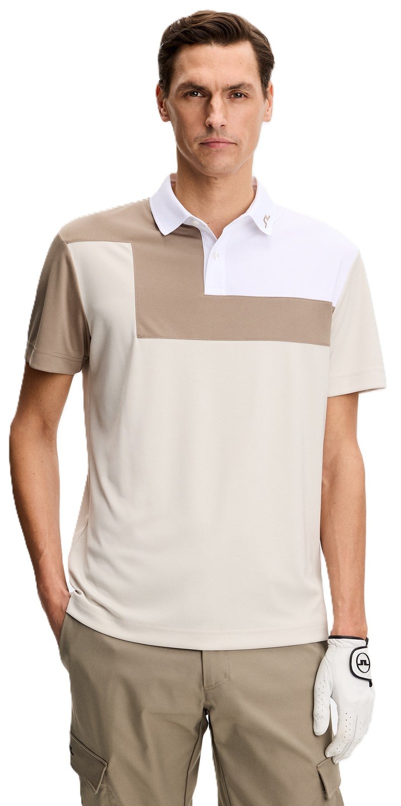 J.Lindeberg Rody heren polo, moonbeam