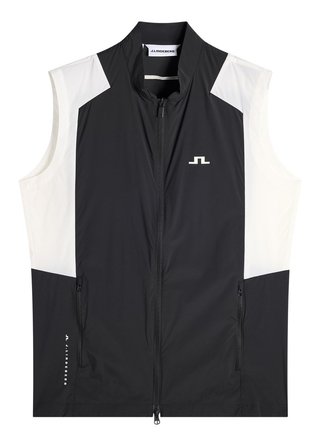 J.Lindeberg Jacs Zip heren vest, zwart