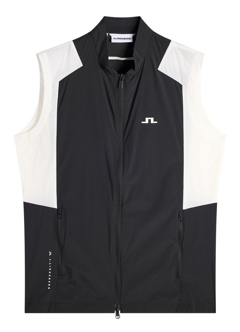 J.Lindeberg Jacs Zip heren vest, zwart