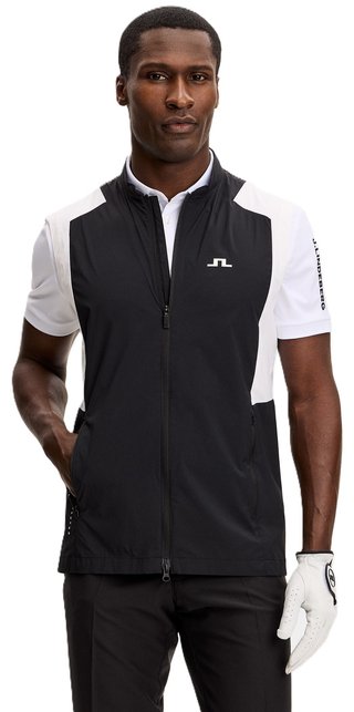 J.Lindeberg Jacs Zip heren vest, zwart