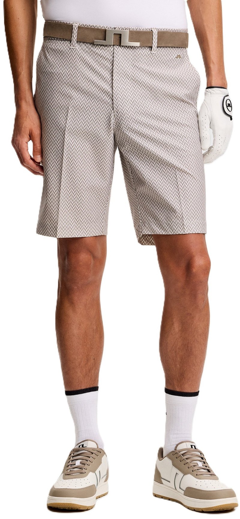 J.Lindeberg Eloy Print heren shorts, bridge stack brindle