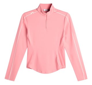 J.Lindeberg Adiola Quarter Zip dames sweatshirt, flamingo plume