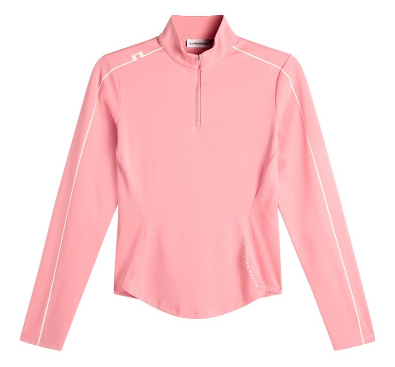 J.Lindeberg Adiola Quarter Zip dames sweatshirt, flamingo plume