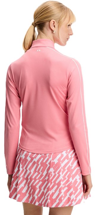 J.Lindeberg Adiola Quarter Zip dames sweatshirt, flamingo plume