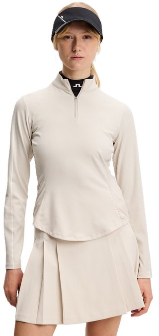 J.Lindeberg Adiola Quarter Zip Mid Layer dames sweatshirt, moonbeam