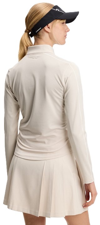 J.Lindeberg Adiola Quarter Zip Mid Layer dames sweatshirt, moonbeam